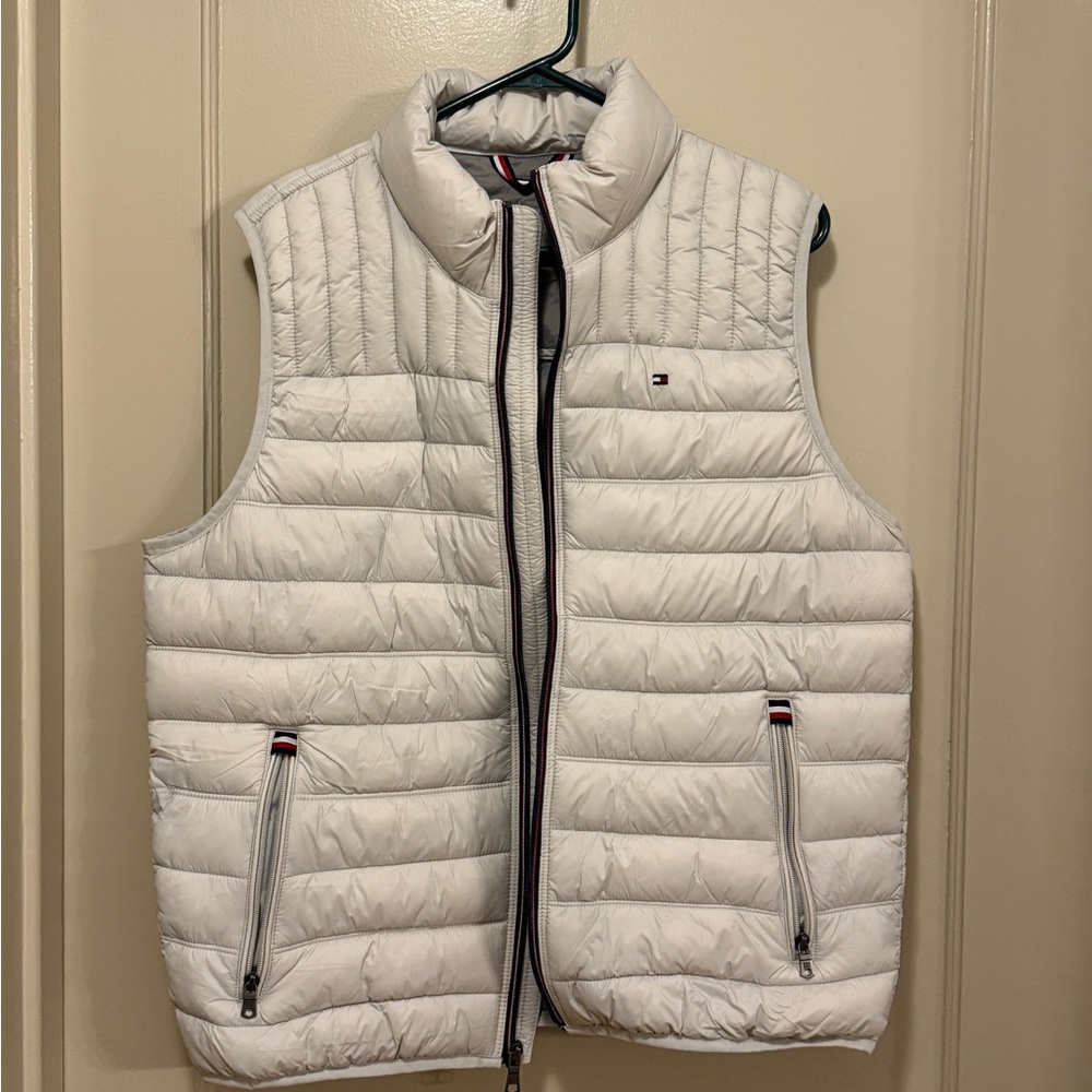Tommy Hilfiger White Puffer Vest